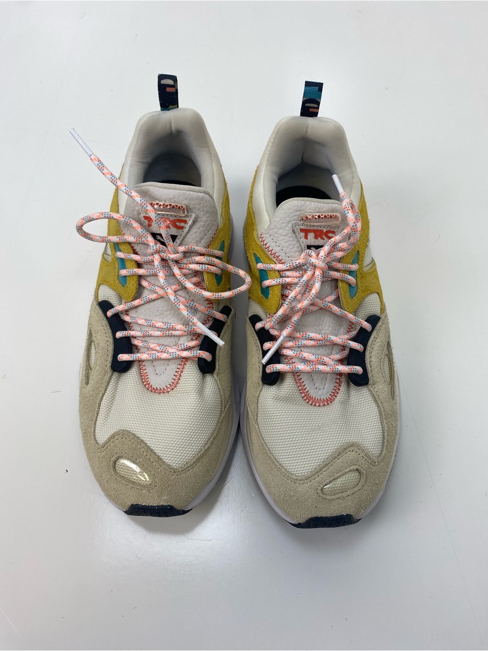 Puma TRC Sneakers in Yellow, Cream & Pink Accents